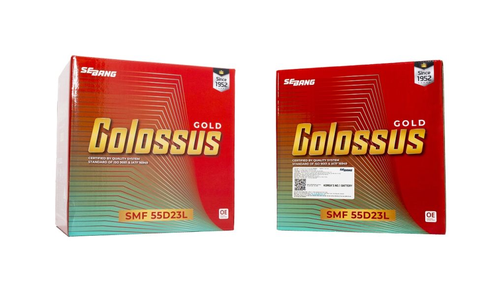  ẮC QUY COLOSSUS SMF 55D23L (12V-60AH)