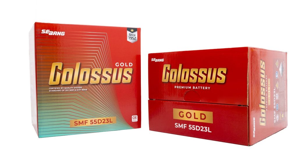  ẮC QUY COLOSSUS SMF 55D23L (12V-60AH)
