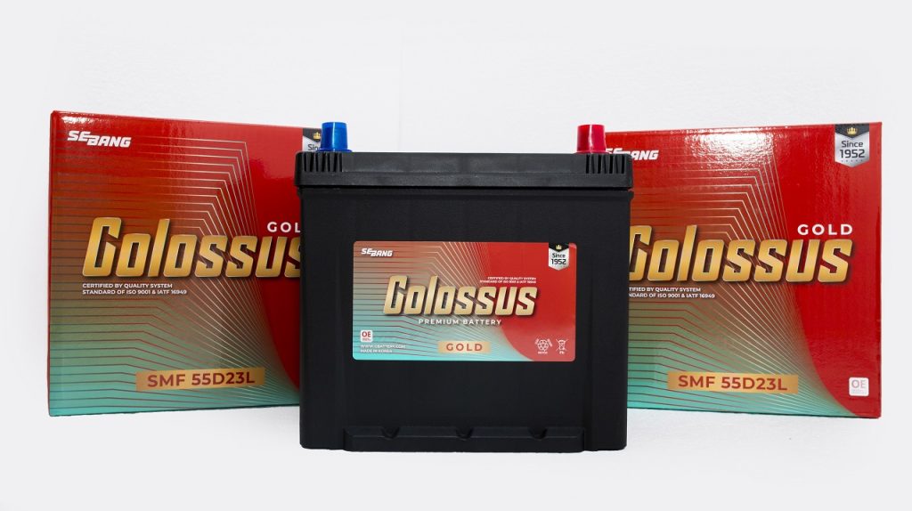  ẮC QUY COLOSSUS SMF 55D23L (12V-60AH)