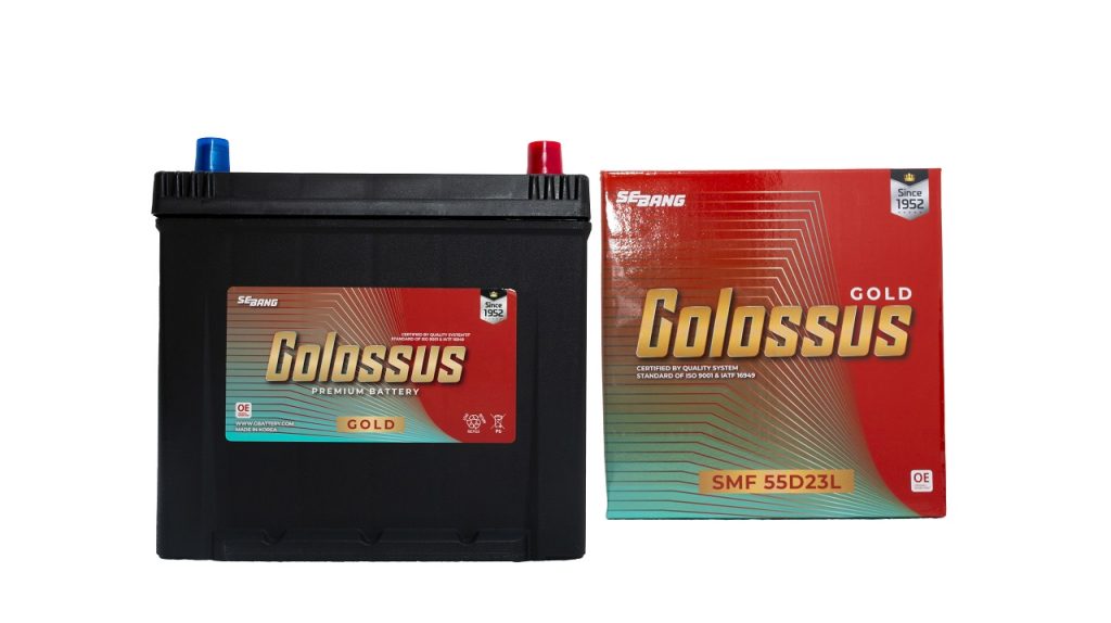  ẮC QUY COLOSSUS SMF 55D23L (12V-60AH)