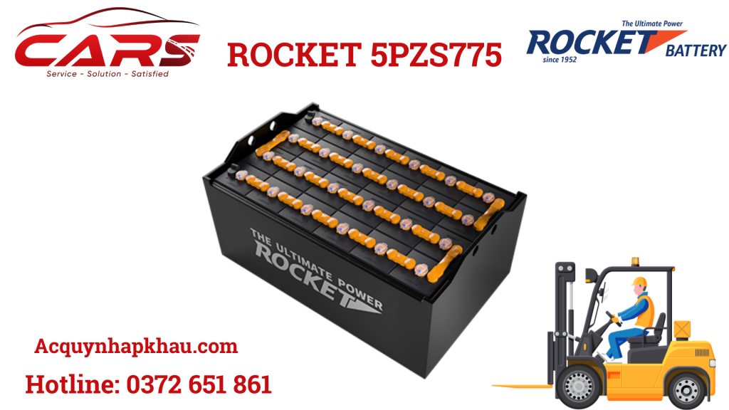 Ắc Quy Xe Nâng Điện Rocket 5PzS775