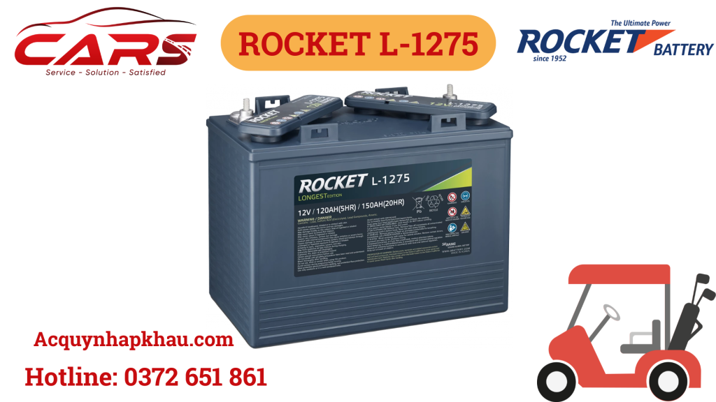 Ắc Quy Xe Golf Rocket L-1275