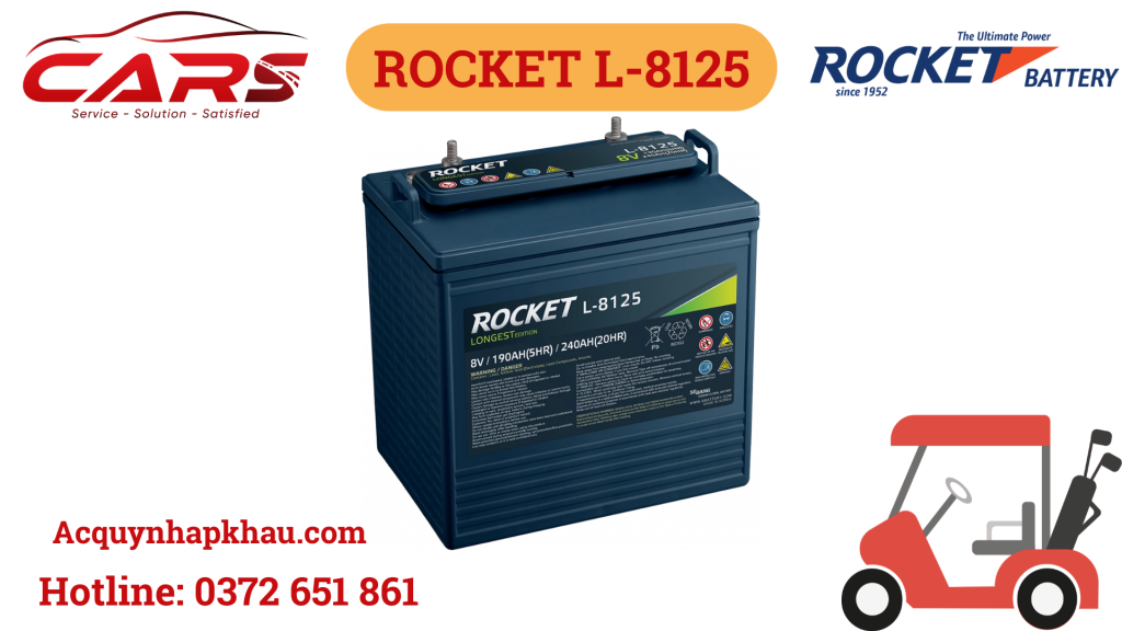 Ắc Quy Xe Golf Rocket L-8125