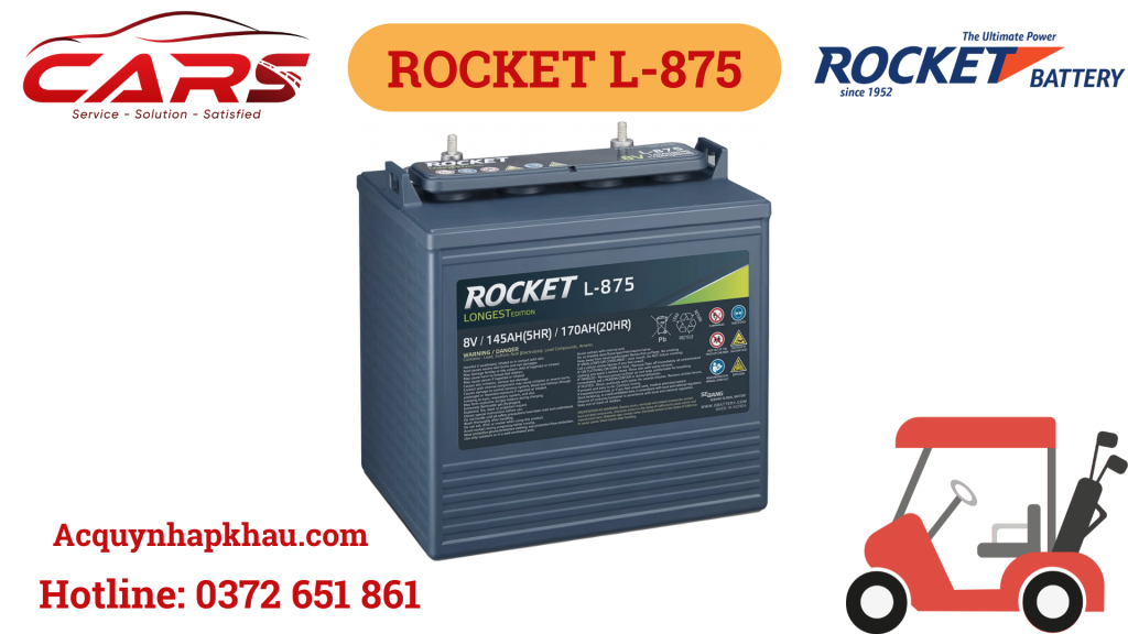 Ắc Quy Xe Golf Rocket L-875