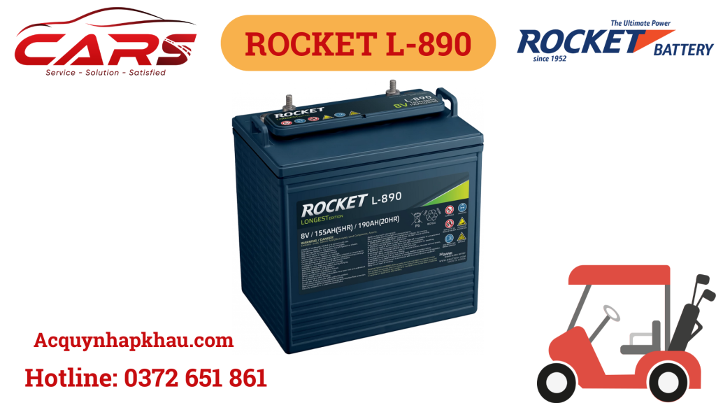 Ắc Quy Xe Golf Rocket L-890